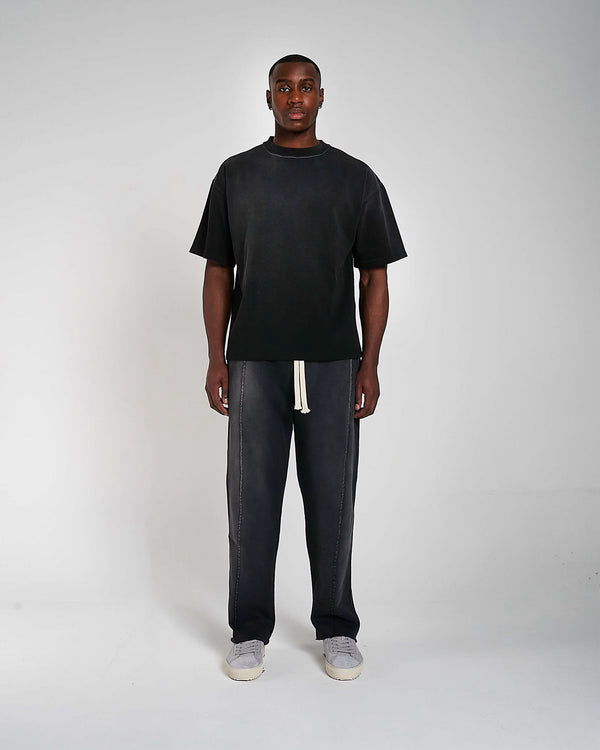 600GSM / 450GSM Organic Cotton Tracksuit - Black Faded