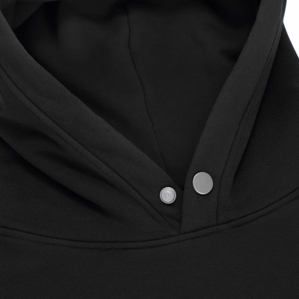 600GSM Organic Cotton Hoodie - Black