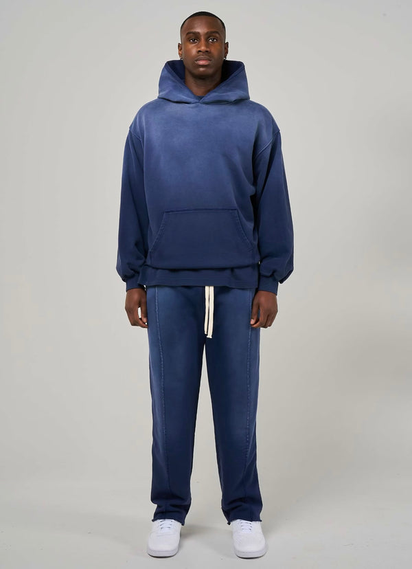 600GSM / 450GSM Organic Cotton Tracksuit - Blue Faded