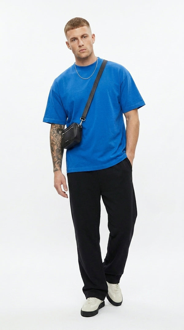 300GSM ORGANIC COTTON T-SHIRT - COBALT BLUE