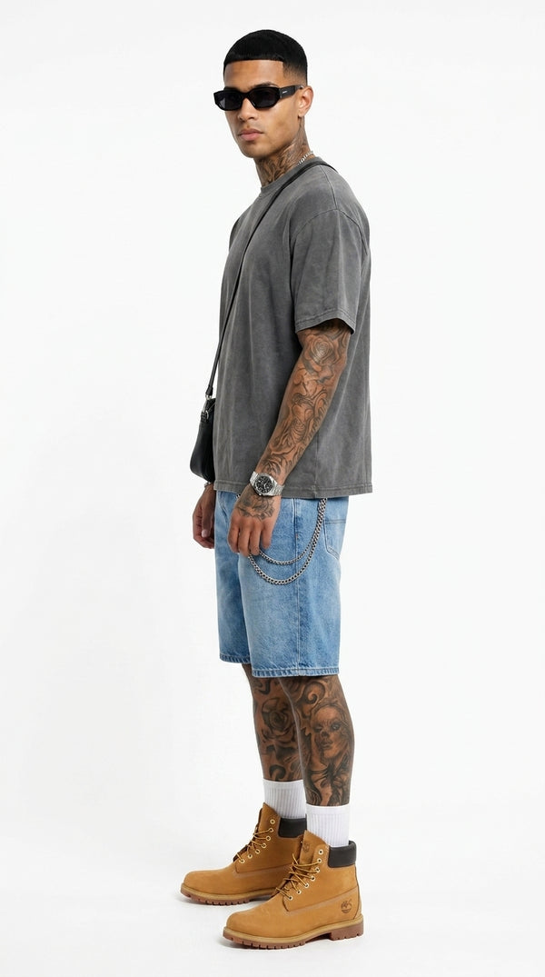 300GSM Organic Cotton T-Shirt - Vintage Grey