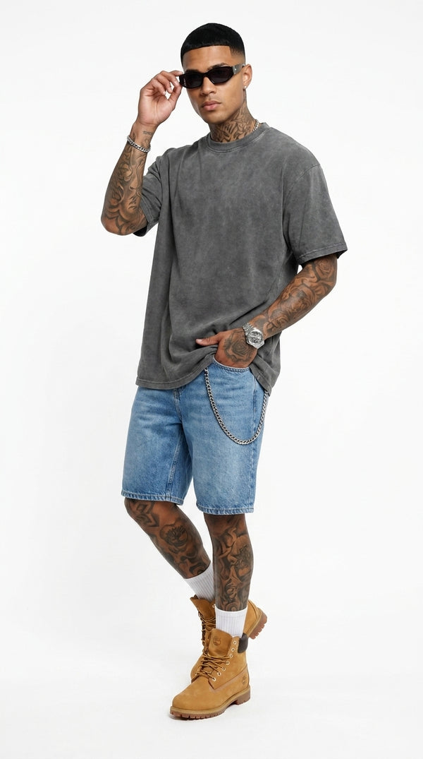 300GSM Organic Cotton T-Shirt - Vintage Grey