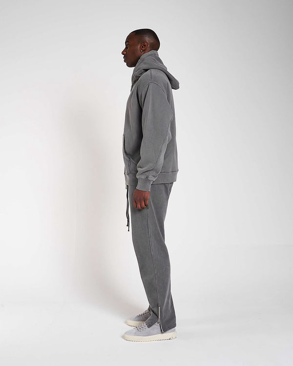 600GSM / 450GSM Organic Cotton Tracksuit (Zip) - Charcoal Grey