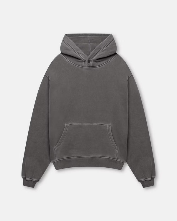 600GSM Organic Cotton Hoodie - Charcoal Grey