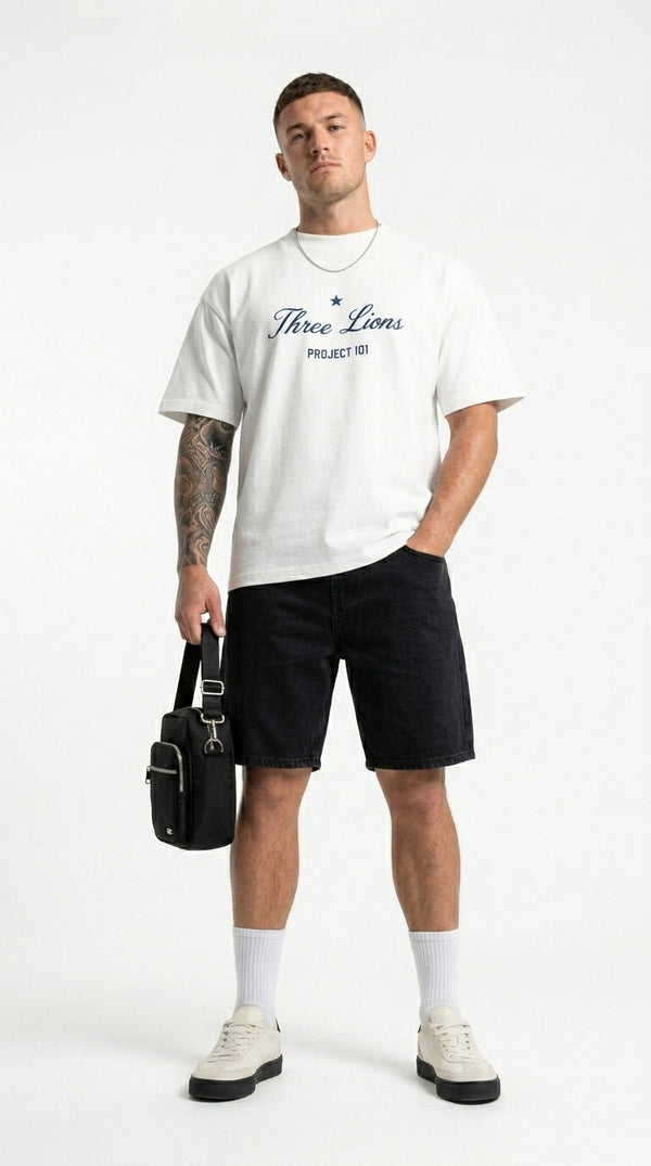 ENGLAND ‘3 LIONS’ T-SHIRT - OPTIC WHITE