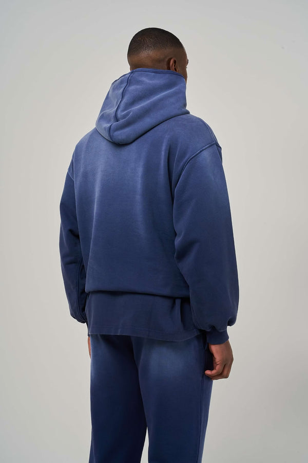 600GSM / 450GSM Organic Cotton Tracksuit - Blue Faded