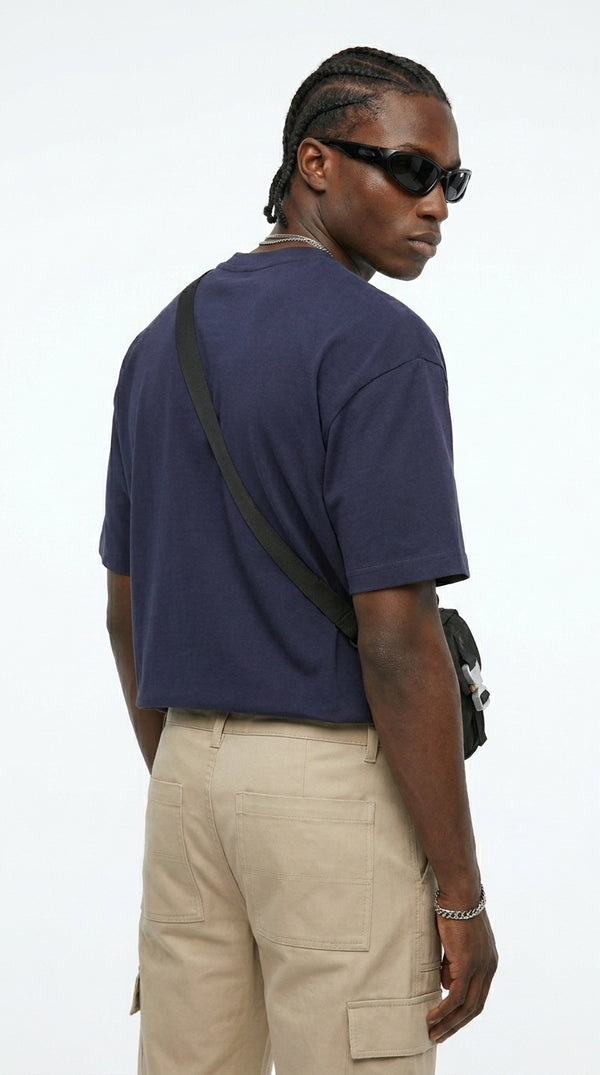300GSM Organic Cotton T-Shirt - Navy Blue