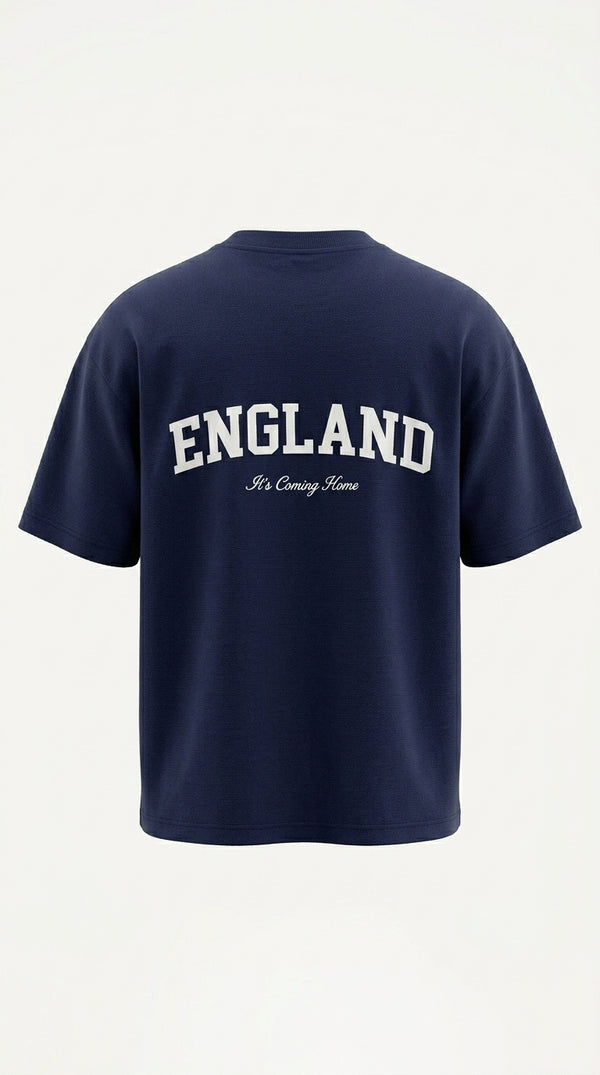 ENGLAND ‘3 LIONS’ T-SHIRT - NAVY BLUE