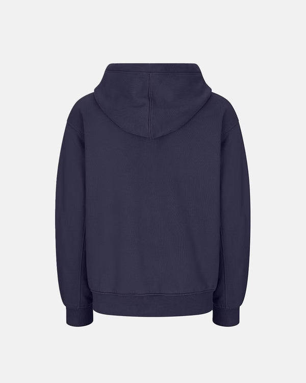 600GSM Organic Cotton Hoodie (Zip) - Navy