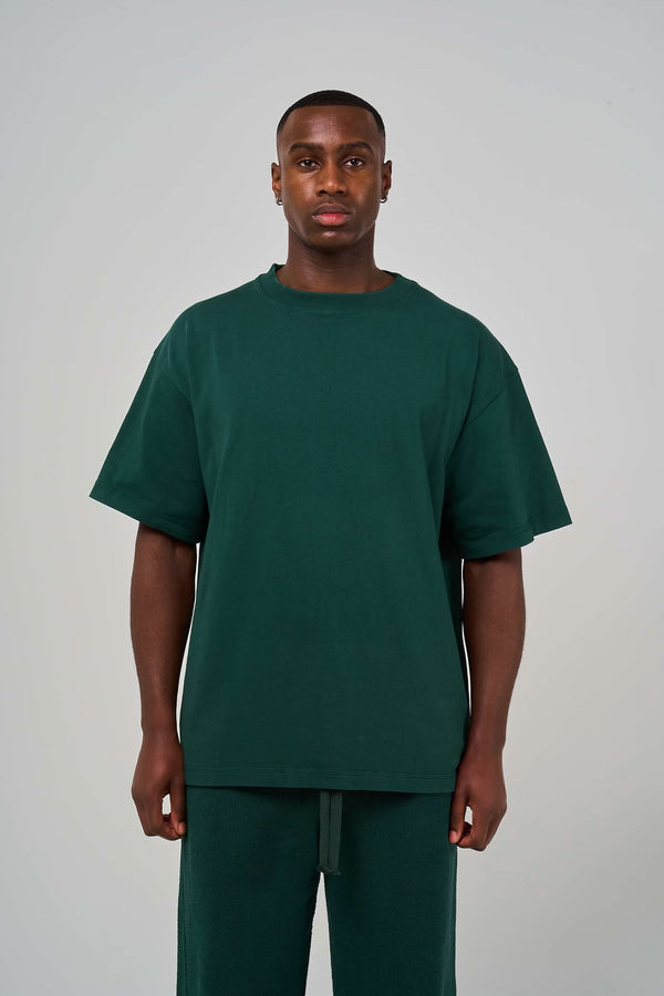300GSM Organic Cotton T-Shirt - Dark Green