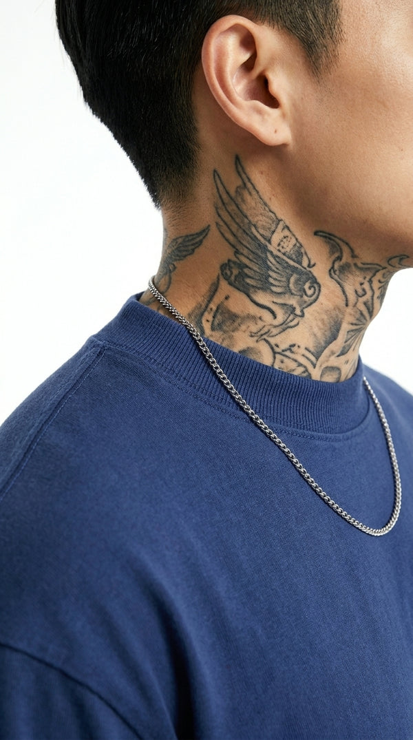 300GSM Organic Cotton T-Shirt - Deep Blue