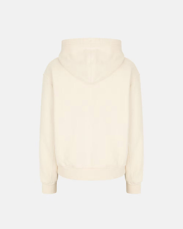 600GSM Organic Cotton Hoodie (Zip) - Ecru