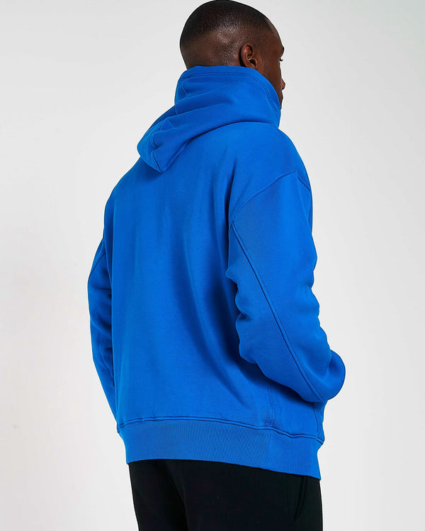 600GSM Organic Cotton Hoodie - Cobalt Blue