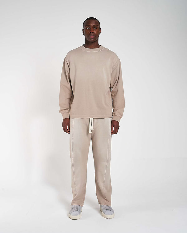 450GSM Organic Cotton Bottoms - Mocha (Faded)