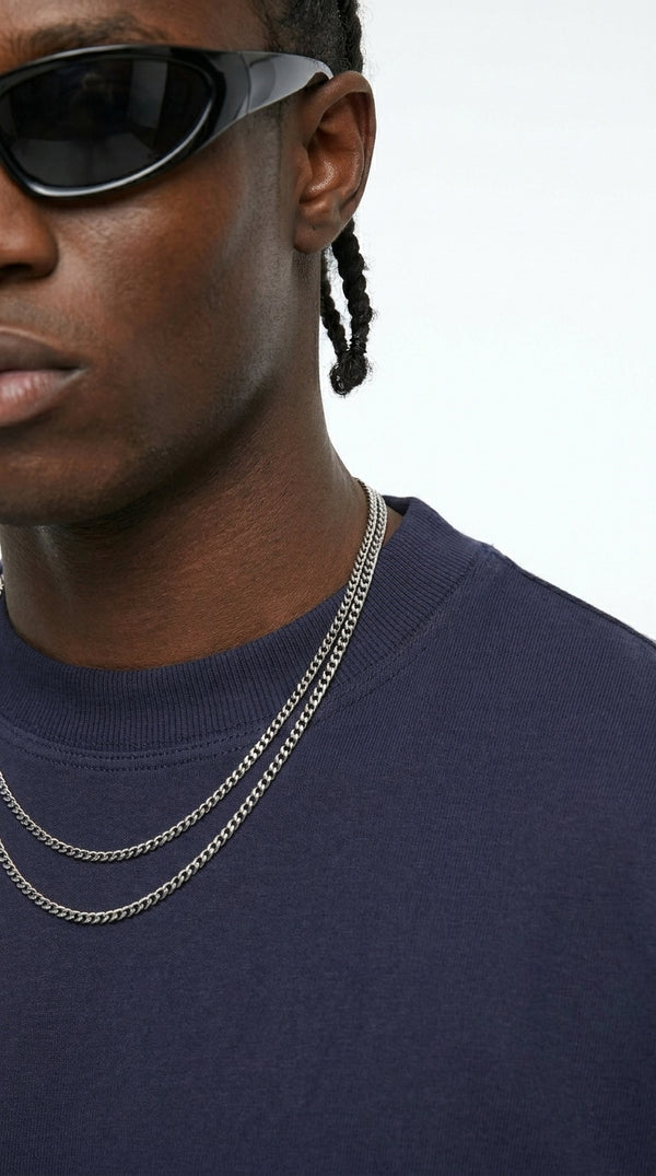300GSM Organic Cotton T-Shirt - Navy Blue