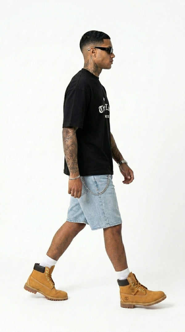 ENGLAND ‘3 LIONS’ T-SHIRT - BLACK