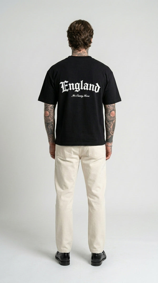 ENGLAND ‘3 LIONS’ T-SHIRT - BLACK