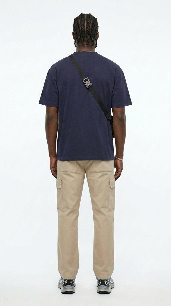 300GSM Organic Cotton T-Shirt - Navy Blue