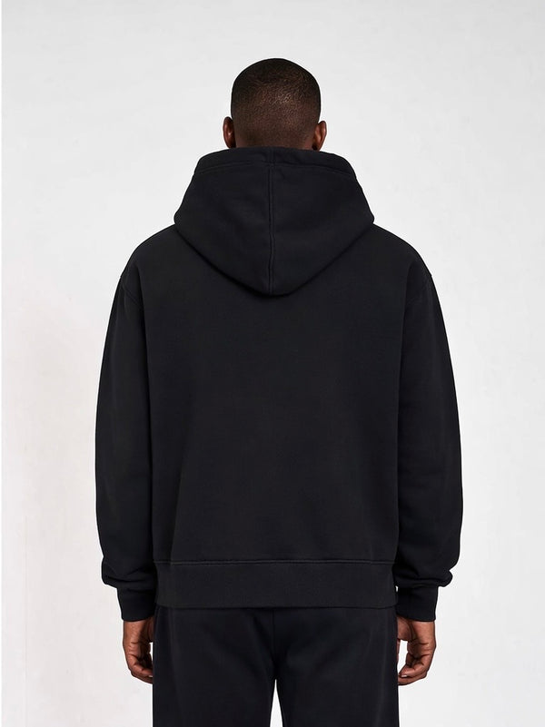 600GSM Organic Cotton Hoodie - Black