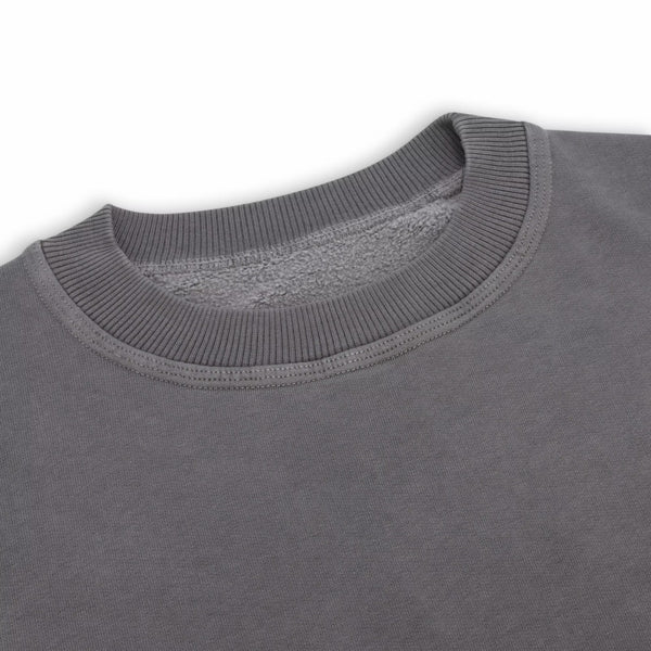 550GSM Organic Cotton Sweatshirt - Charcoal Grey