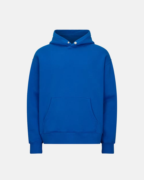 600GSM Organic Cotton Hoodie - Cobalt Blue