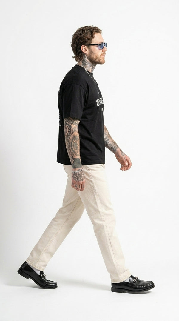 ENGLAND ‘3 LIONS’ T-SHIRT - BLACK