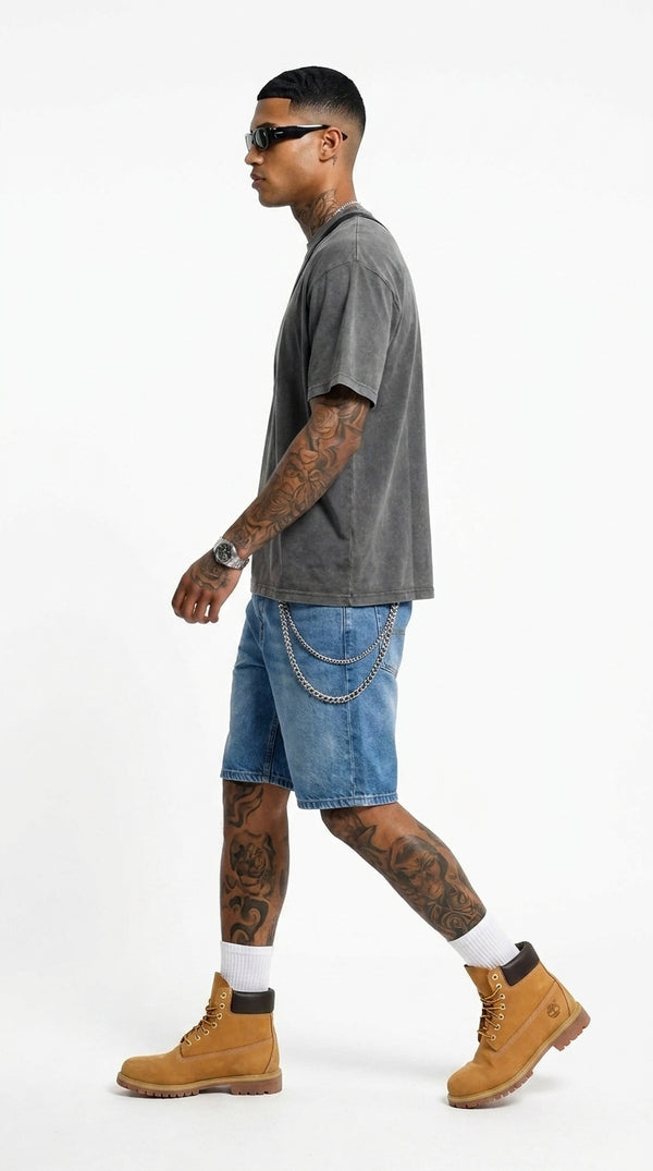 300GSM Organic Cotton T-Shirt - Vintage Grey