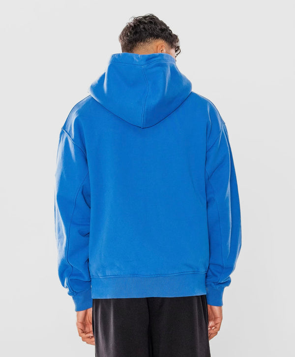 600GSM Organic Cotton Zip Hoodie - Cobalt Blue