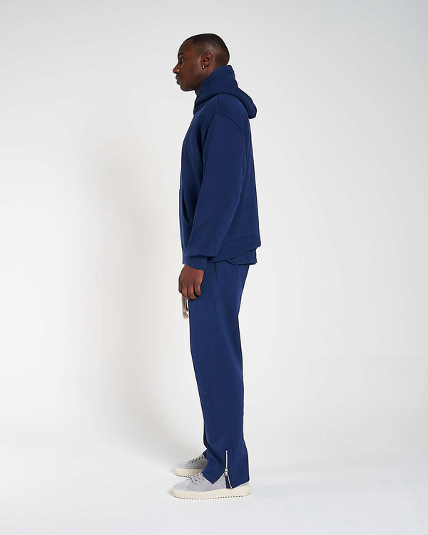 600GSM / 450GSM Organic Cotton Tracksuit - Deep Blue