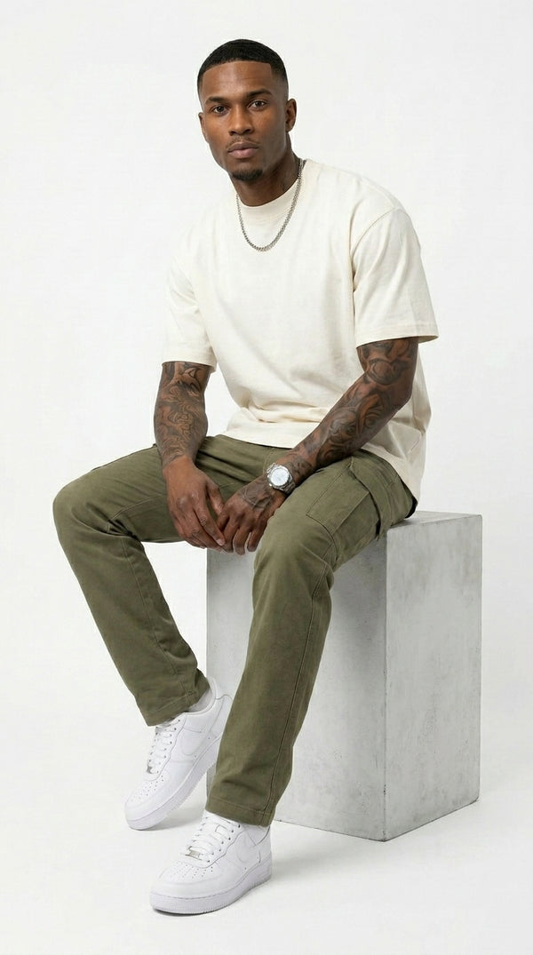300GSM Organic Cotton T-Shirt - Ecru