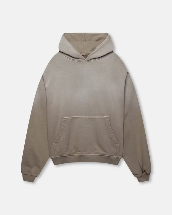 600GSM Organic Cotton Hoodie - Mocha (Faded)