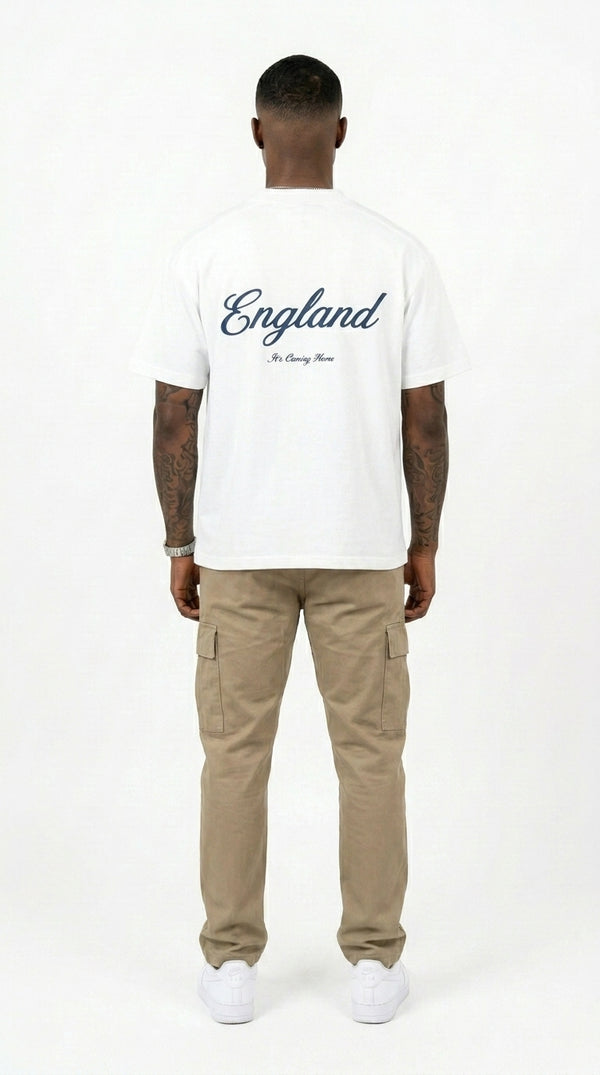 ENGLAND ‘3 LIONS’ T-SHIRT - OPTIC WHITE