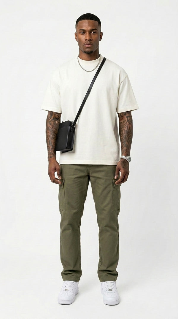 300GSM Organic Cotton T-Shirt - Ecru