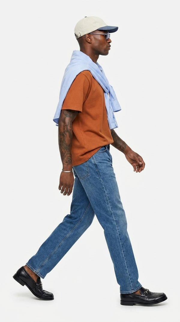 300GSM Organic Cotton T-Shirt - Caramel Orange