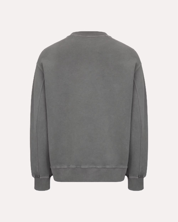 550GSM Organic Cotton Sweatshirt - Charcoal Grey