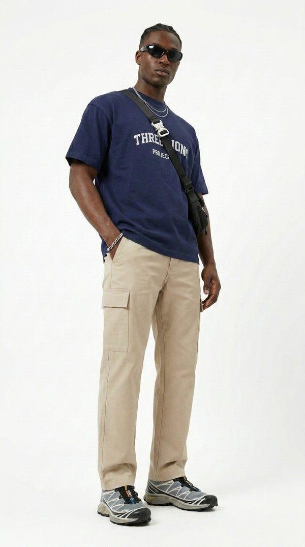ENGLAND ‘3 LIONS’ T-SHIRT - NAVY BLUE