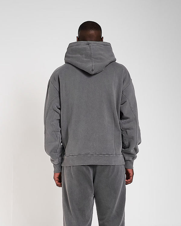 600GSM / 450GSM Organic Cotton Tracksuit (Zip) - Charcoal Grey