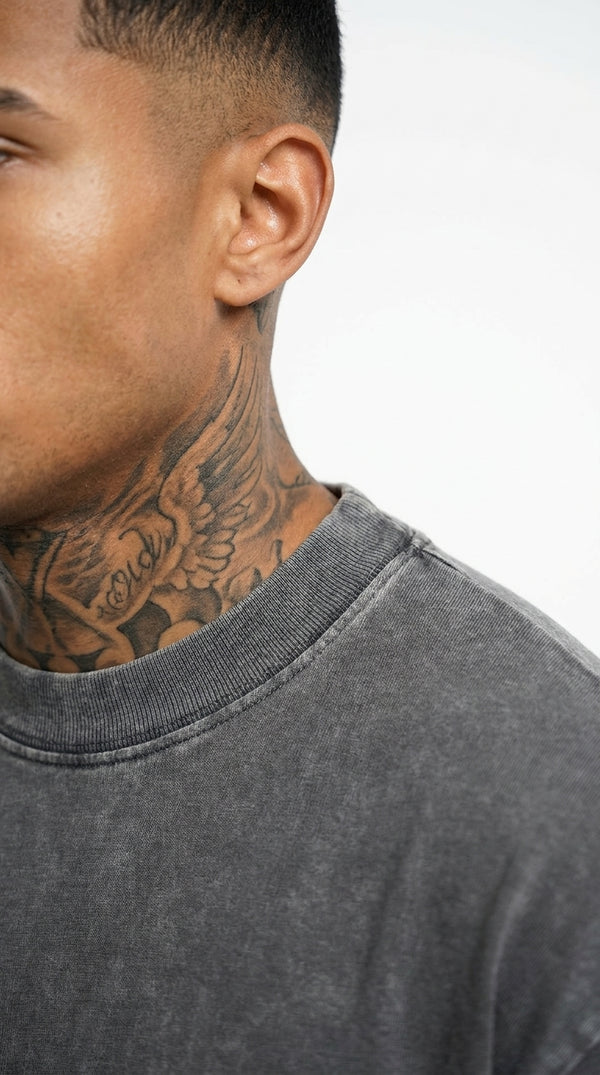 300GSM Organic Cotton T-Shirt - Vintage Grey