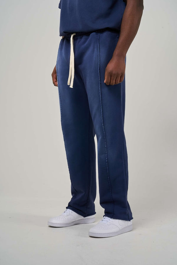 600GSM / 450GSM Organic Cotton Tracksuit - Blue Faded