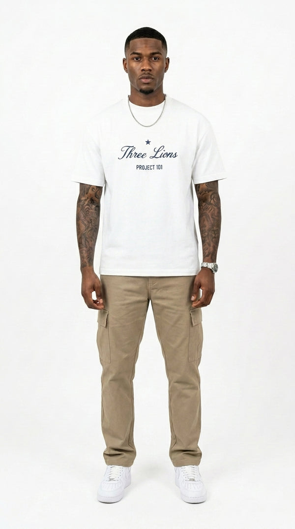 ENGLAND ‘3 LIONS’ T-SHIRT - OPTIC WHITE
