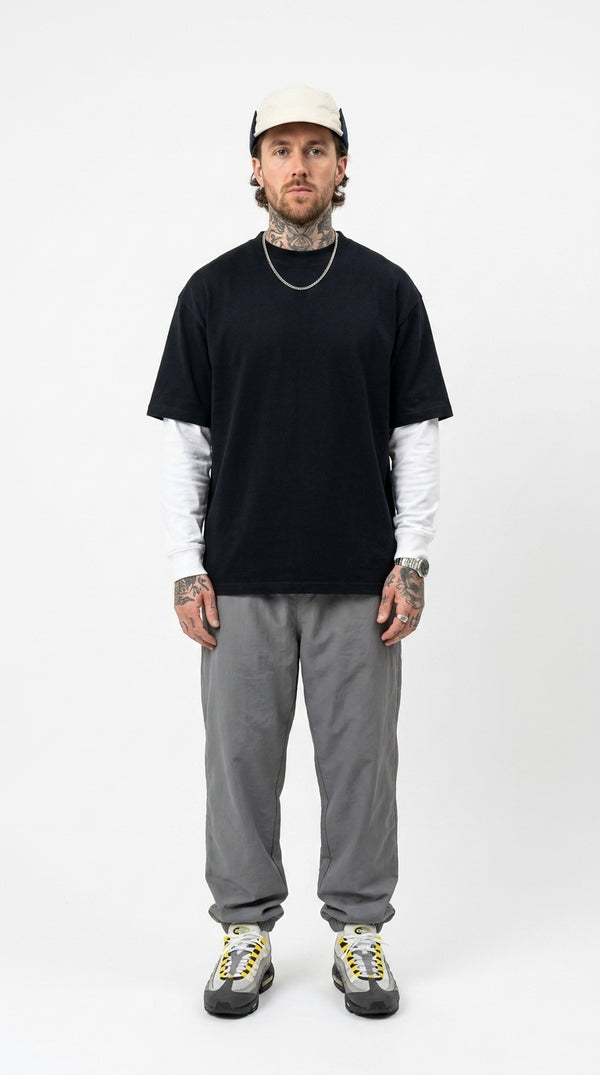 300GSM Organic Cotton T-Shirt - Black