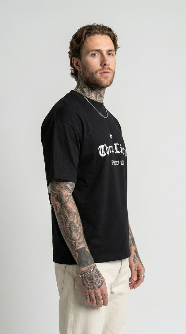 ENGLAND ‘3 LIONS’ T-SHIRT - BLACK