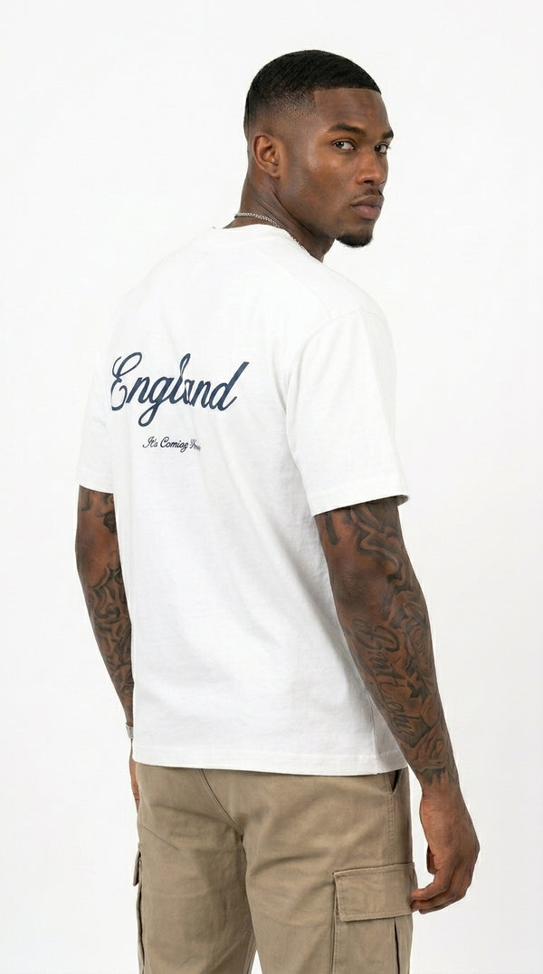ENGLAND ‘3 LIONS’ T-SHIRT - OPTIC WHITE