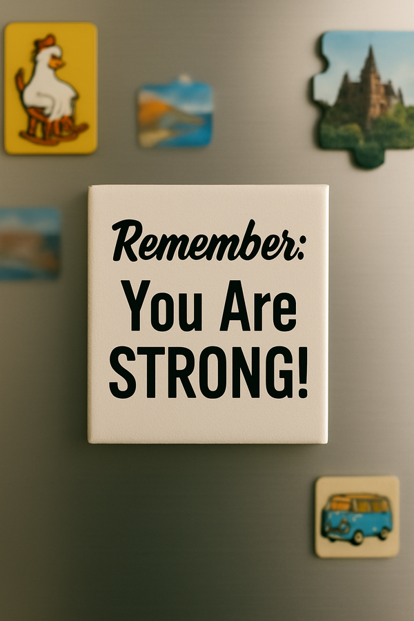 Create And Send a Personalised Gift, With A Hand Written Message on a Mini-Canvas (Magnetic) & Easel + Card, To Someone Special