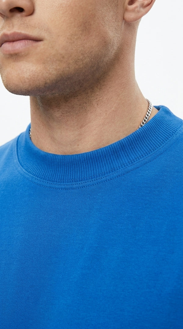 300GSM ORGANIC COTTON T-SHIRT - COBALT BLUE