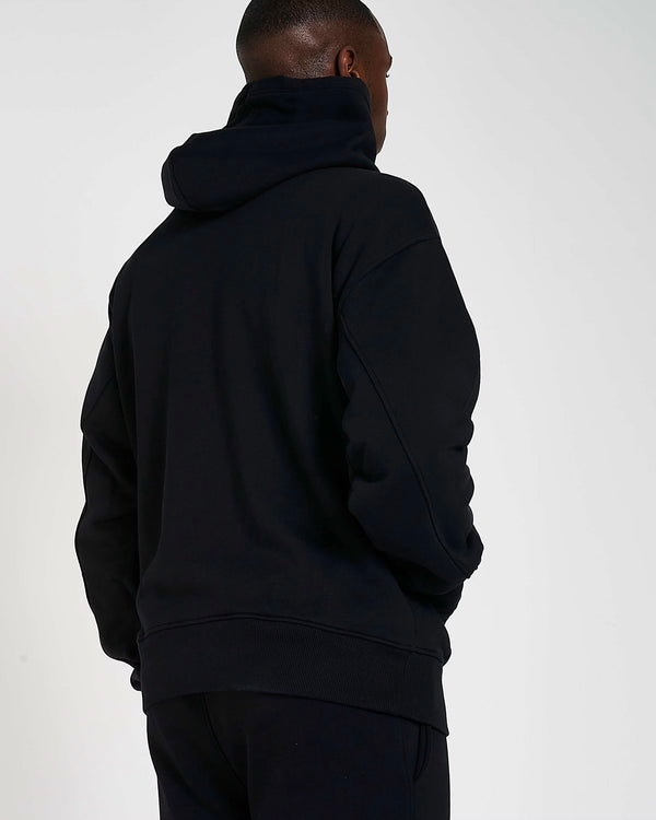 600GSM Organic Cotton Hoodie - Black