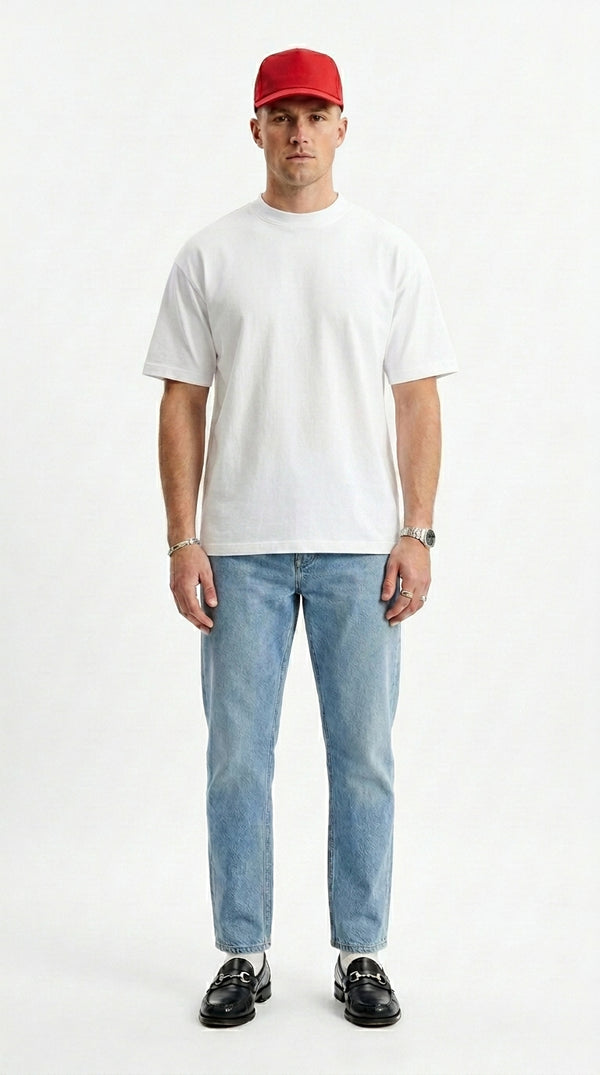 300GSM Organic Cotton T-Shirt - Optic White