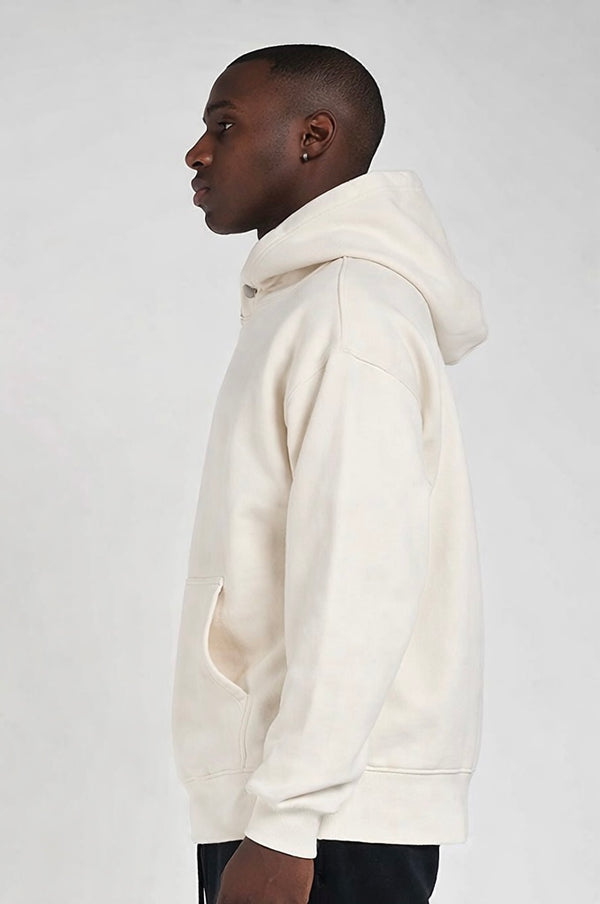 600GSM Organic Cotton Hoodie - Ecru
