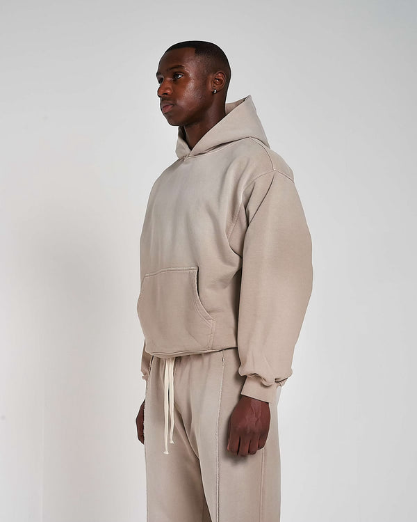 600GSM / 450GSM Organic Cotton Tracksuit - Mocha Faded