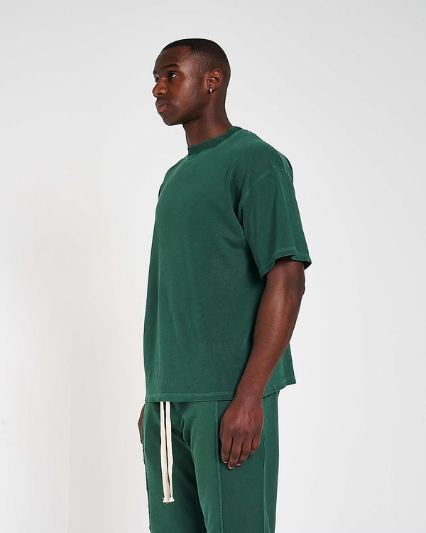 300GSM Organic Cotton T-Shirt - Vintage Green